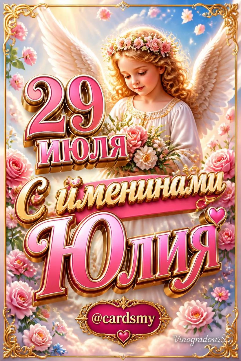 С твоим днём, Юлия! Светись, люби и будь любима! 🌷💖