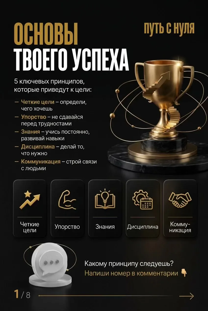1. Успех — это не точка, а вектор