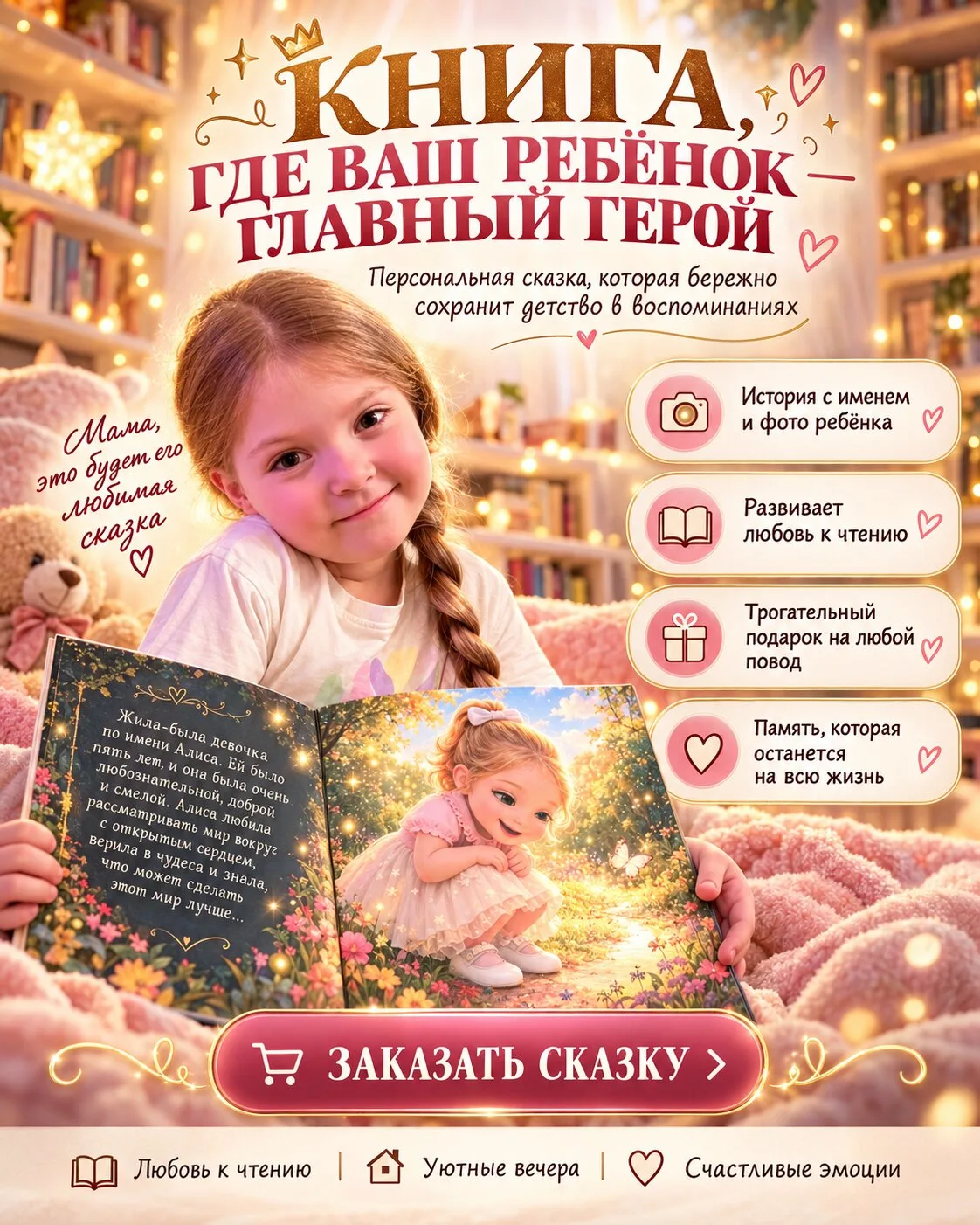 Она увидит себя на страницах