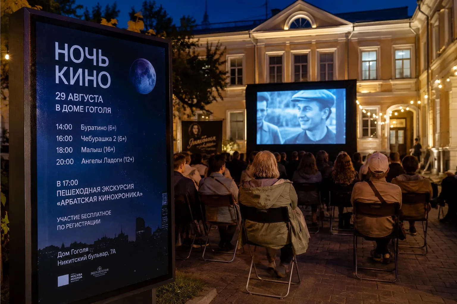 🎬 КУДА СХОДИТЬ ЗАВТРА БЕСПЛАТНО? «НОЧЬ КИНО» В ЦЕНТРЕ МОСКВЫ
