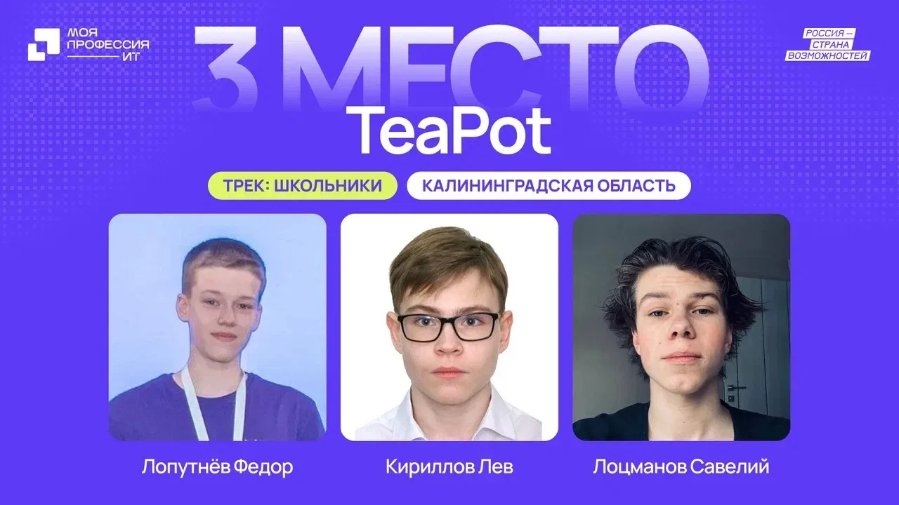 🏆 Объявлены победители гранд-финала III сезона Всероссийского конкурса «Моя профессия – ИТ»!  Заверш