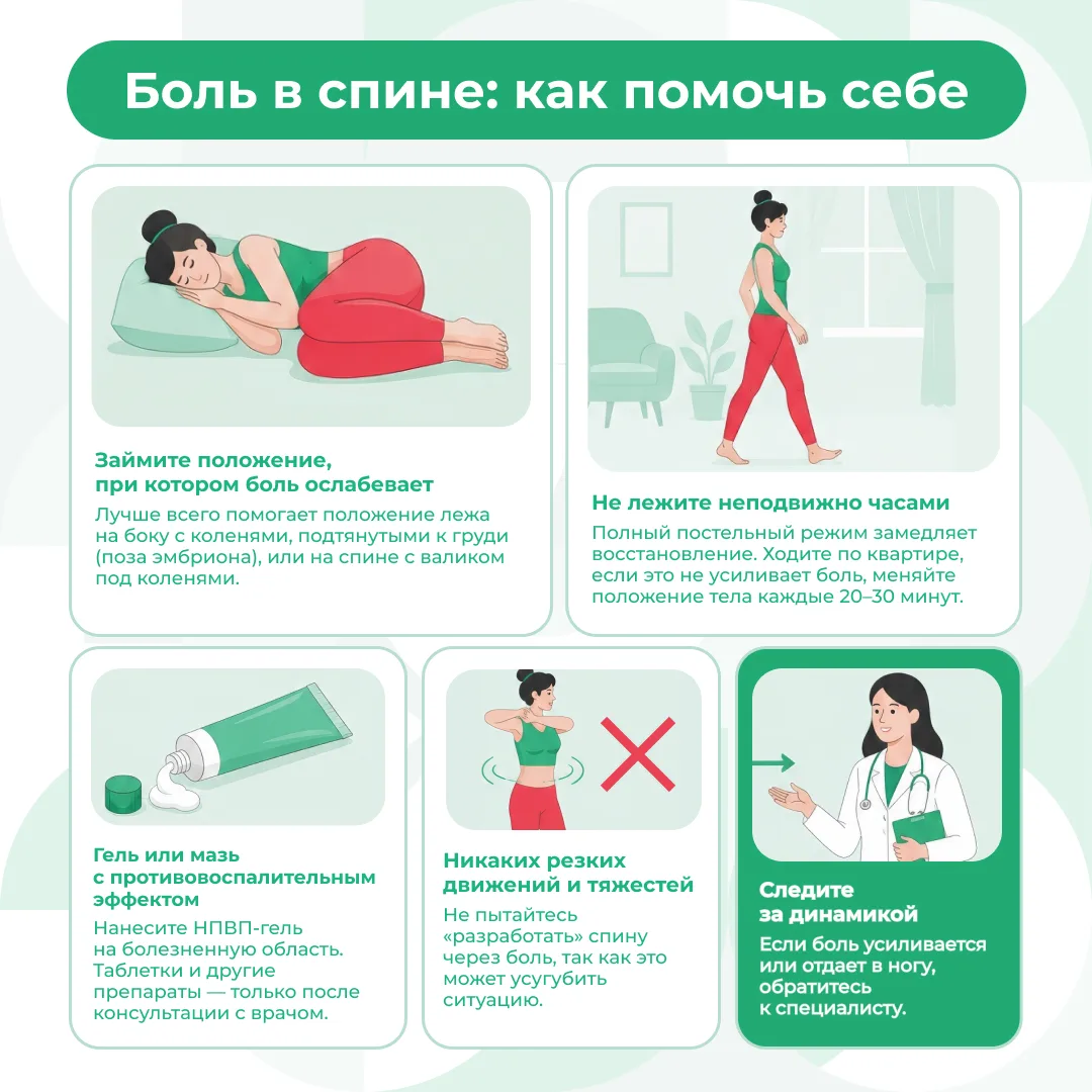 Боль в спине: почему возникает и что делать