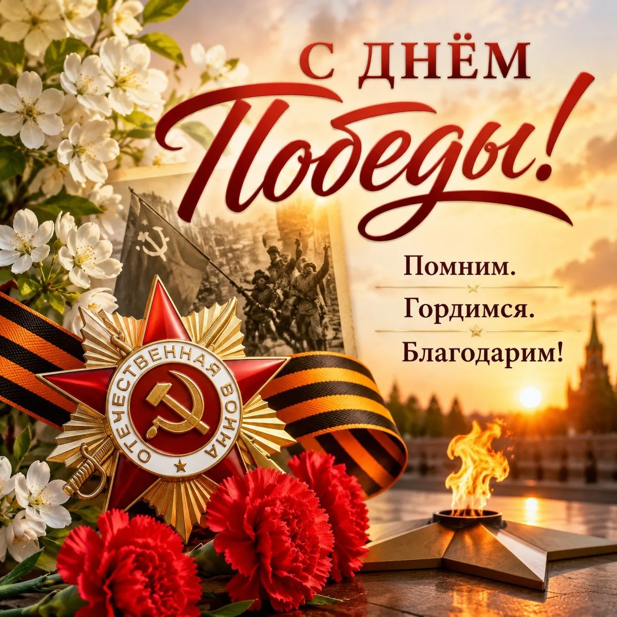 Сегодня наша страна отмечает великий праздник — День Победы! 🇷🇺

Память о подвиге наших дедов и пр