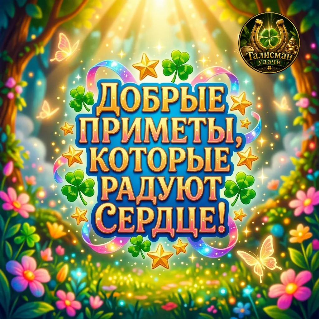 🍀 Добрые приметы, которые радуют сердце! 😊
