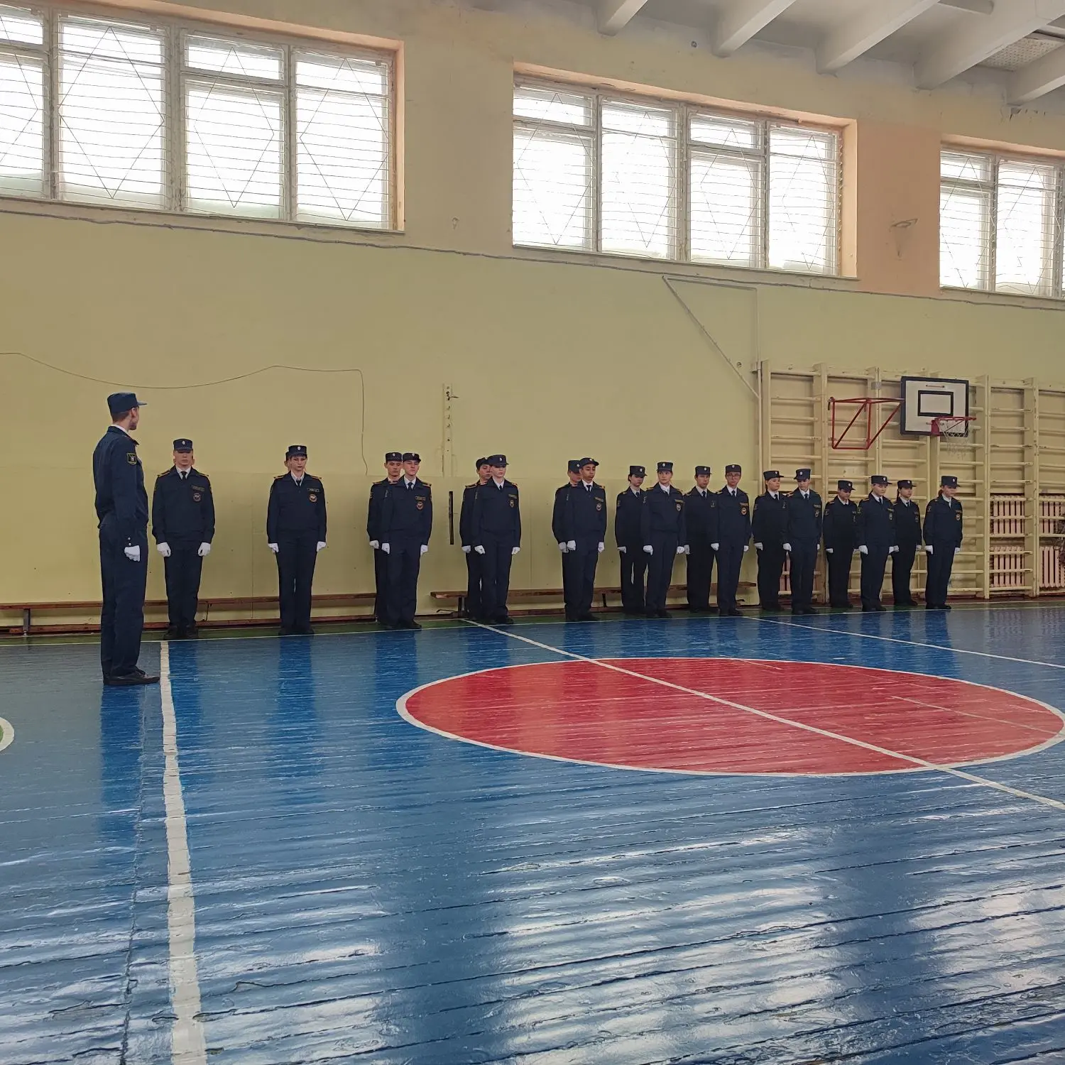 ✅ Сегодня состоялся традиционный смотр строя и песни в преддверии Дня Защитника Отечества и в рамках