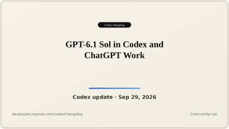 ⚡️ Представлена новая модель GPT-6.1 Sol от Альтмана