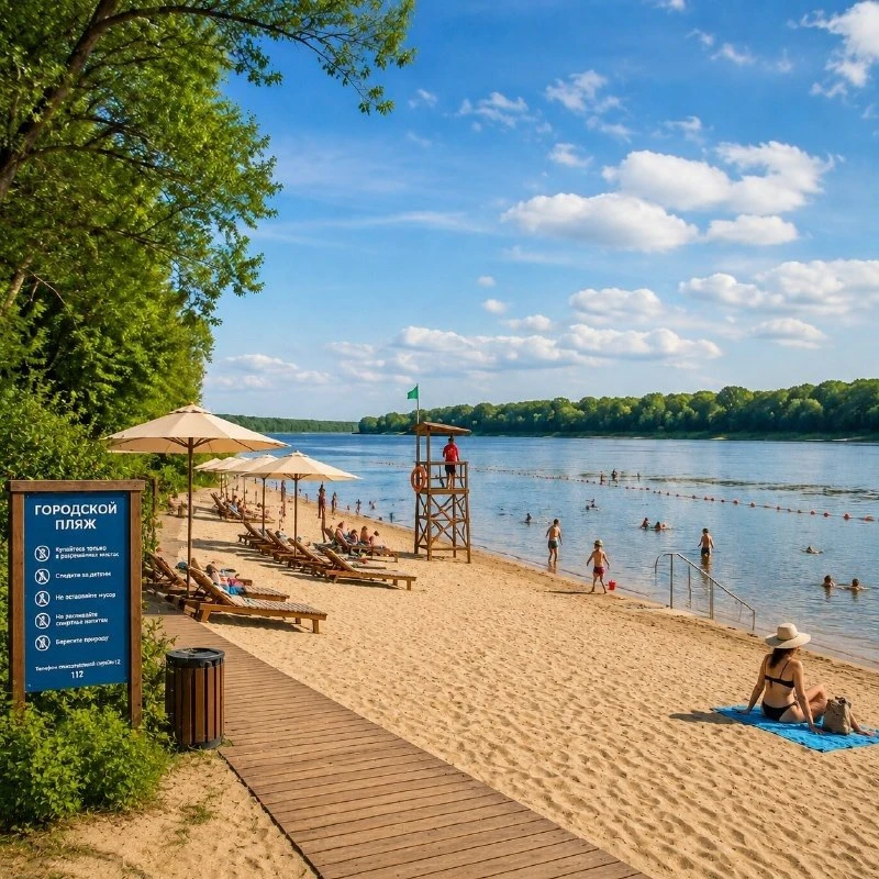 🏖️В ХМАО официально стартовал купальный сезон

Правда пока оборудованный для купания пляж открыли т