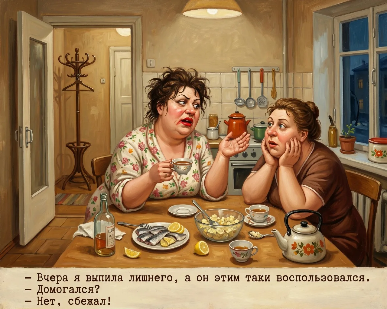 Мадам Марик жалуется подруге: