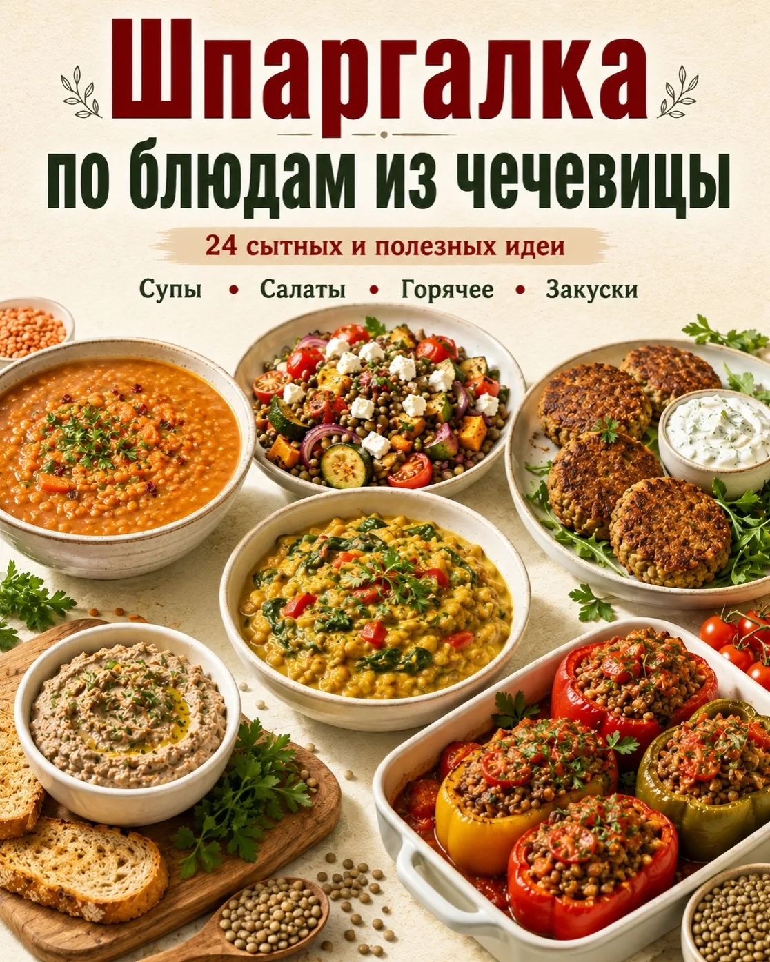 Блюда из чечевицы — простой способ сделать домашнее меню сытным, разнообразным и вкусны...