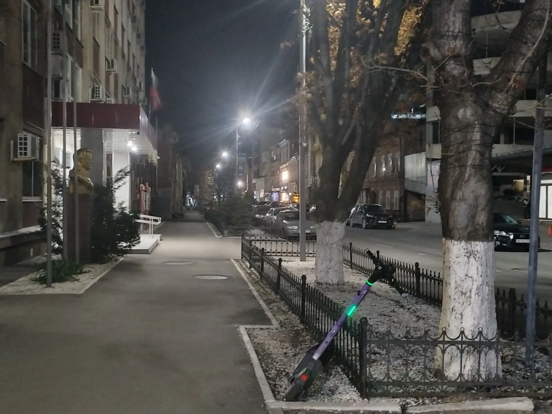 Ветреный вечер октября.