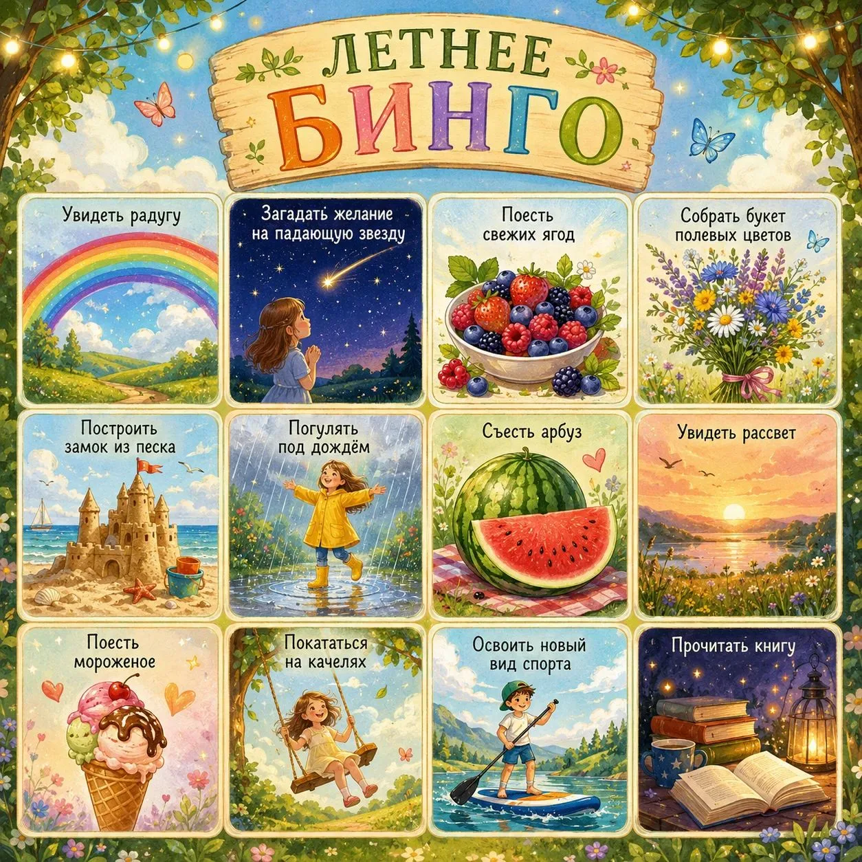☀️ Летнее бинго: как сделать отдых нескучным?

Лето — это маленькая жизнь! А чтобы она была ещё и на