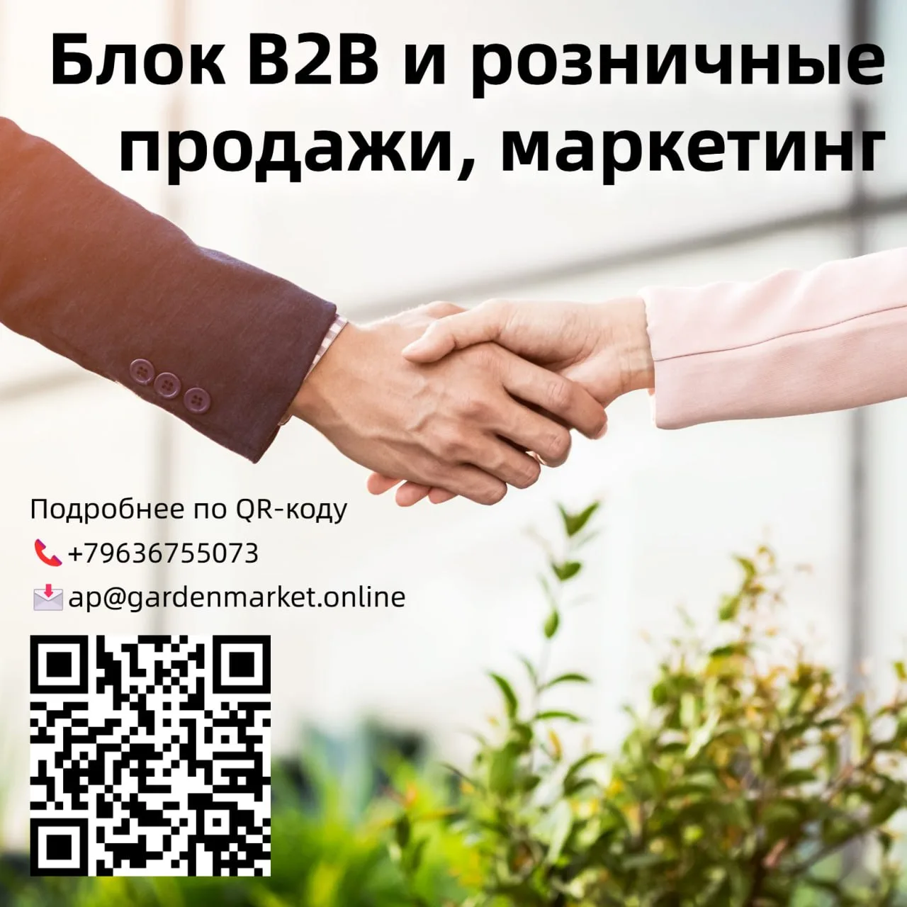 🤝Блок В2В и розничные продажи, маркетинг

Питомник построили, а что же дальше? Как начать продавать