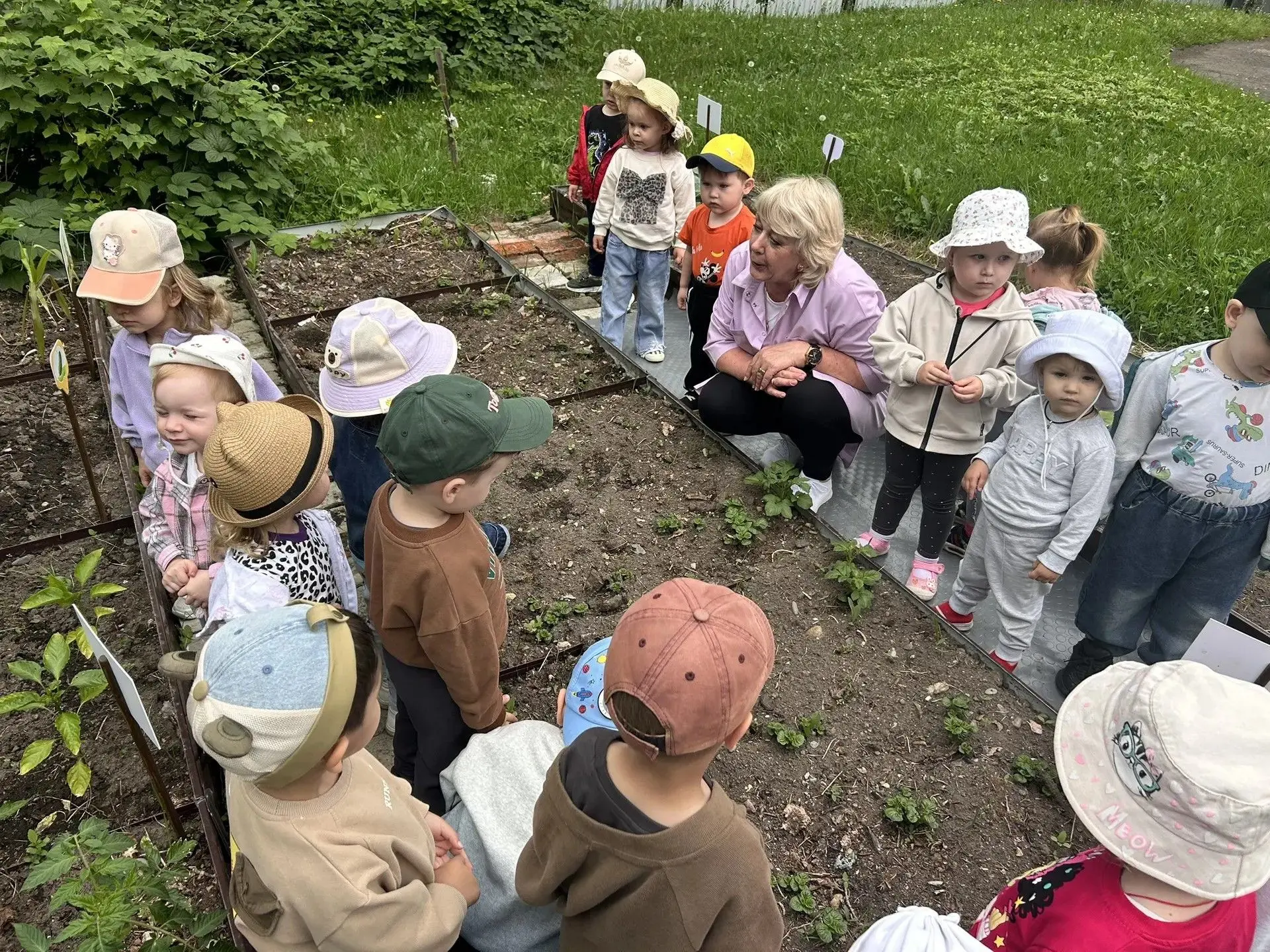 🌱 Работа на огороде кипит!
Наши юные садоводы продолжают заботиться о грядках. Каждому нашлось заня
