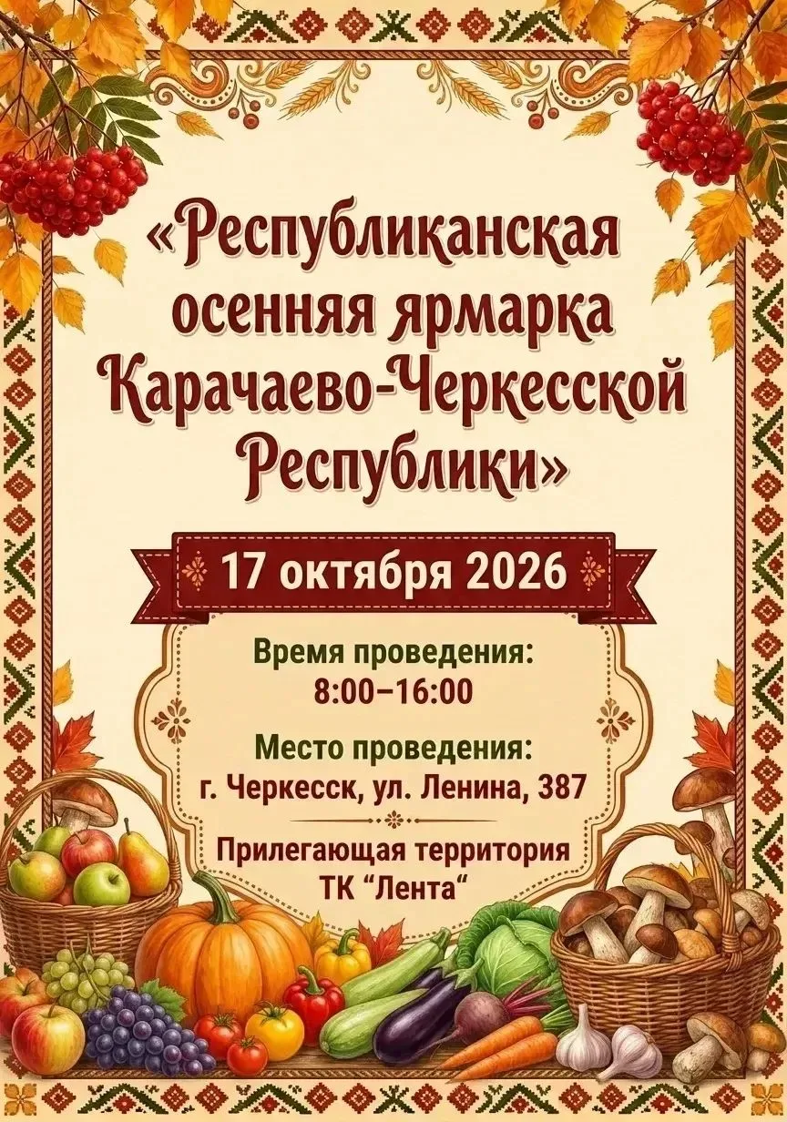 В Черкесске пройдет осенняя ярмарка