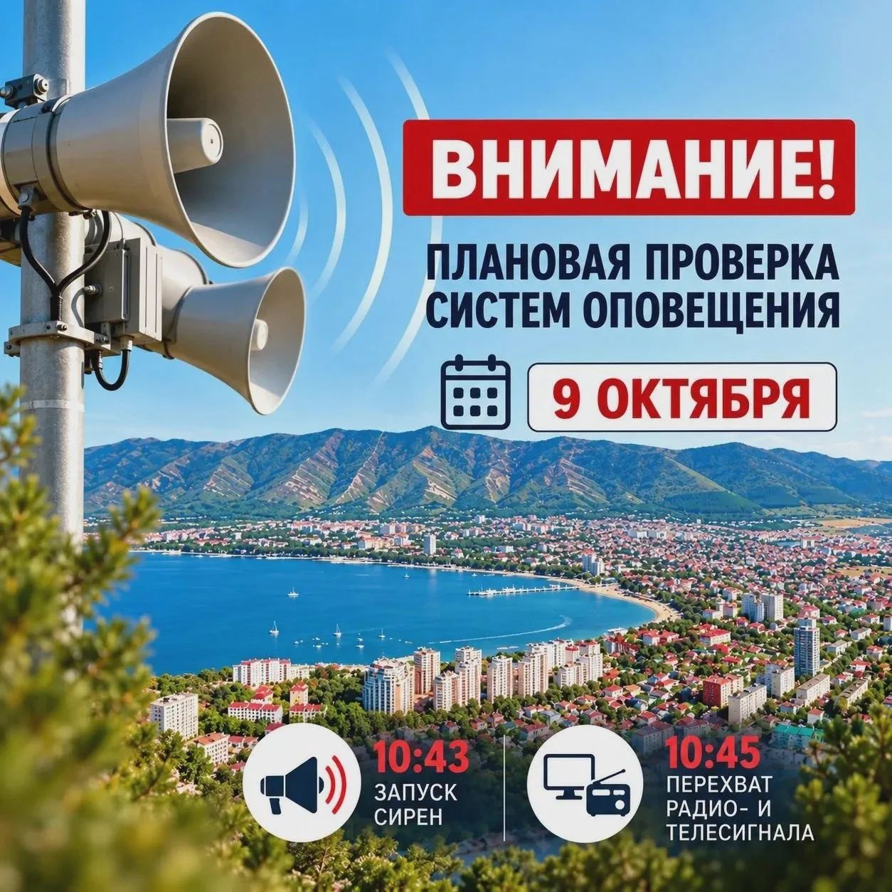 9 октября в крае проверят системы оповещения
