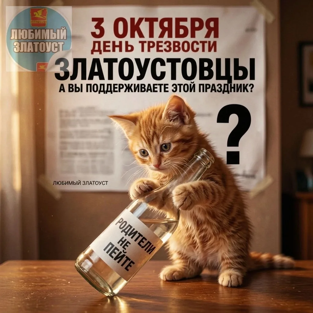 ✅ 3 октября День трезвости