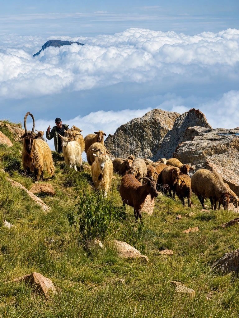 🏔️ Шалбуздаг — одна из самых известных вершин Дагестана.