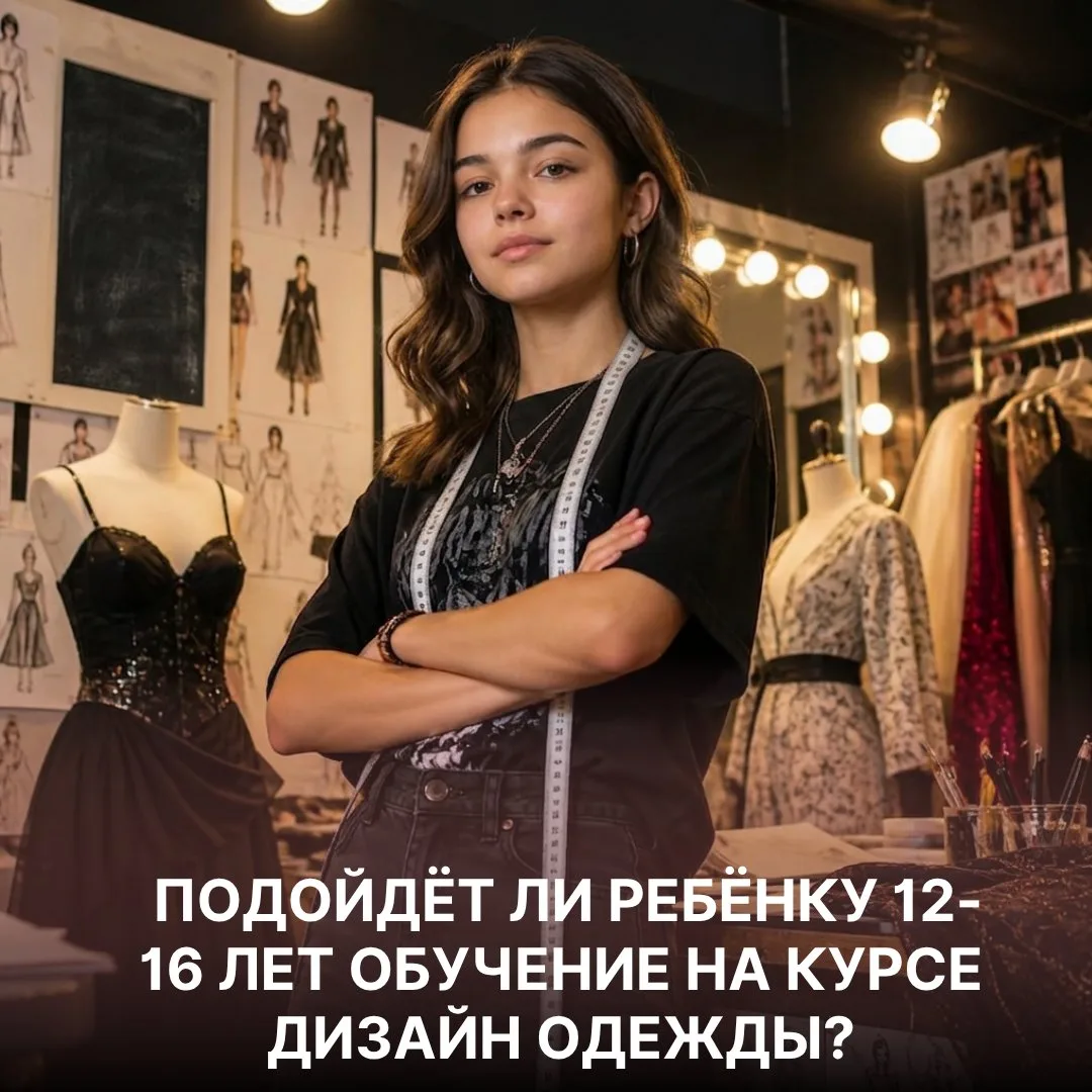 Подойдёт ли ребёнку 12-16 лет обучение на курсе Дизайн одежды?