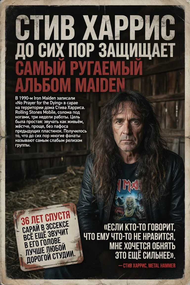 Стив Харрис до сих пор защищает самый ругаемый альбом Maiden