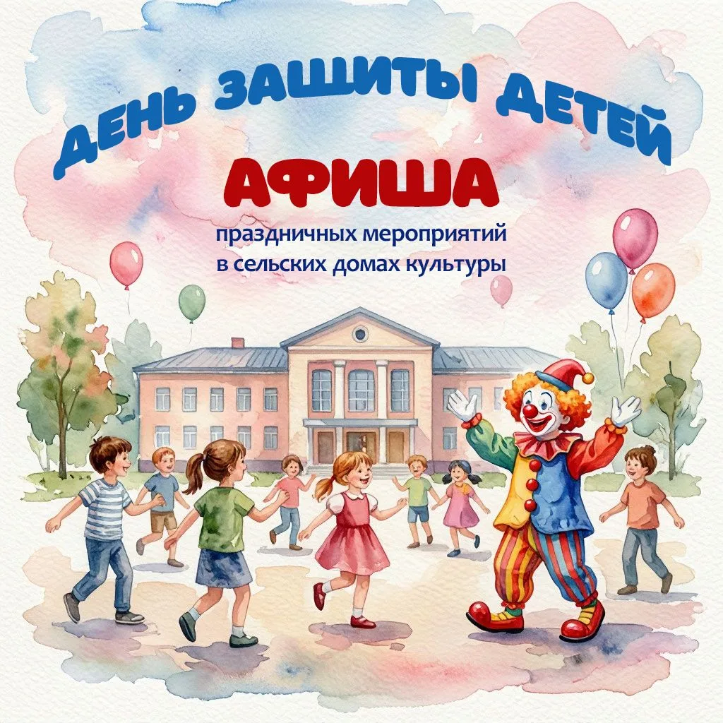 1 июня сельские дома культуры приглашают юных жителей и их семьи на яркие, весёлые и за...