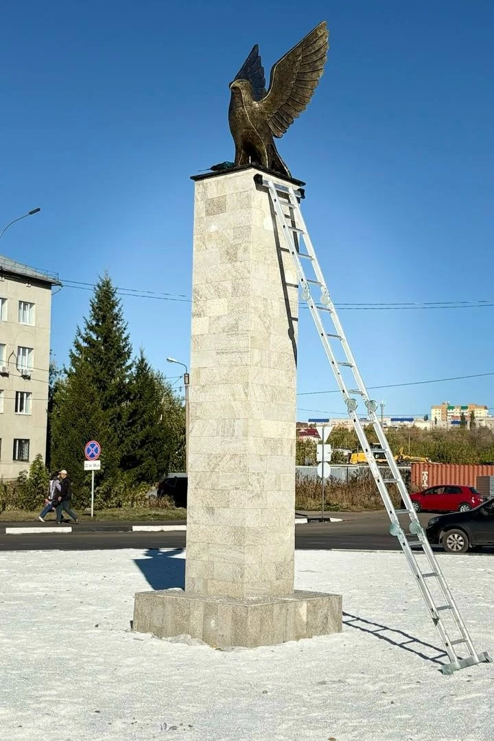 🦅 На кольце появился новый символ Кумертау — сапсан!