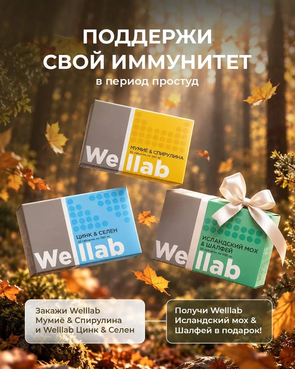 Осень без простуд с Welllab 🍂