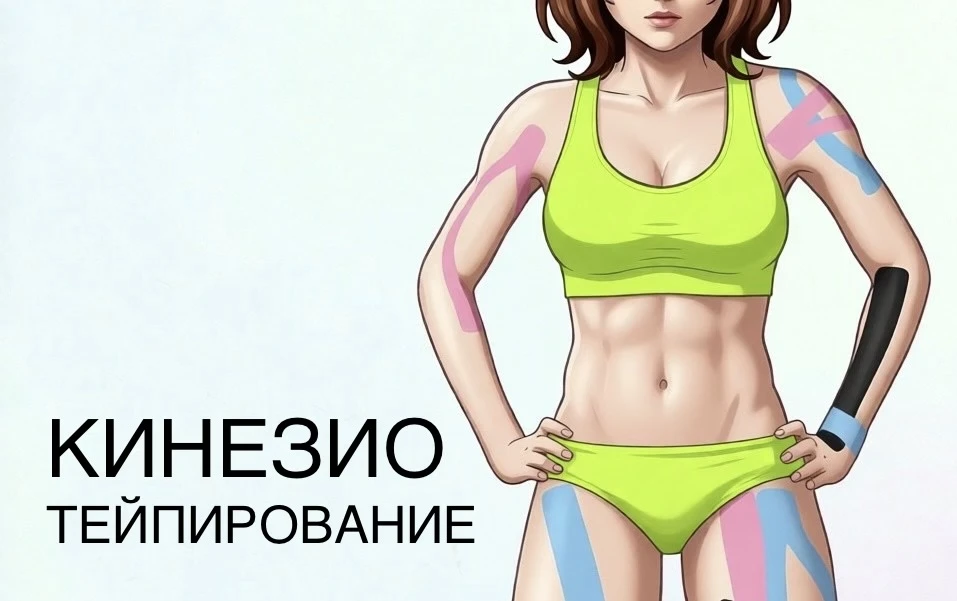 🎗️Кинезиотейпирование — это метод лечения специальными эластичными лентами (тейпами) с...