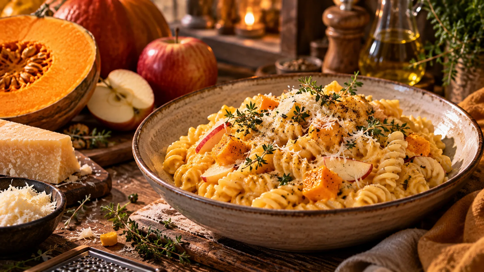 🍝 ПАСТА С ТЫКВОЙ, ЯБЛОКОМ И СЫРОМ. ДА, ЯБЛОКОМ. НЕ ЗВОНИТЕ В ИТАЛИЮ