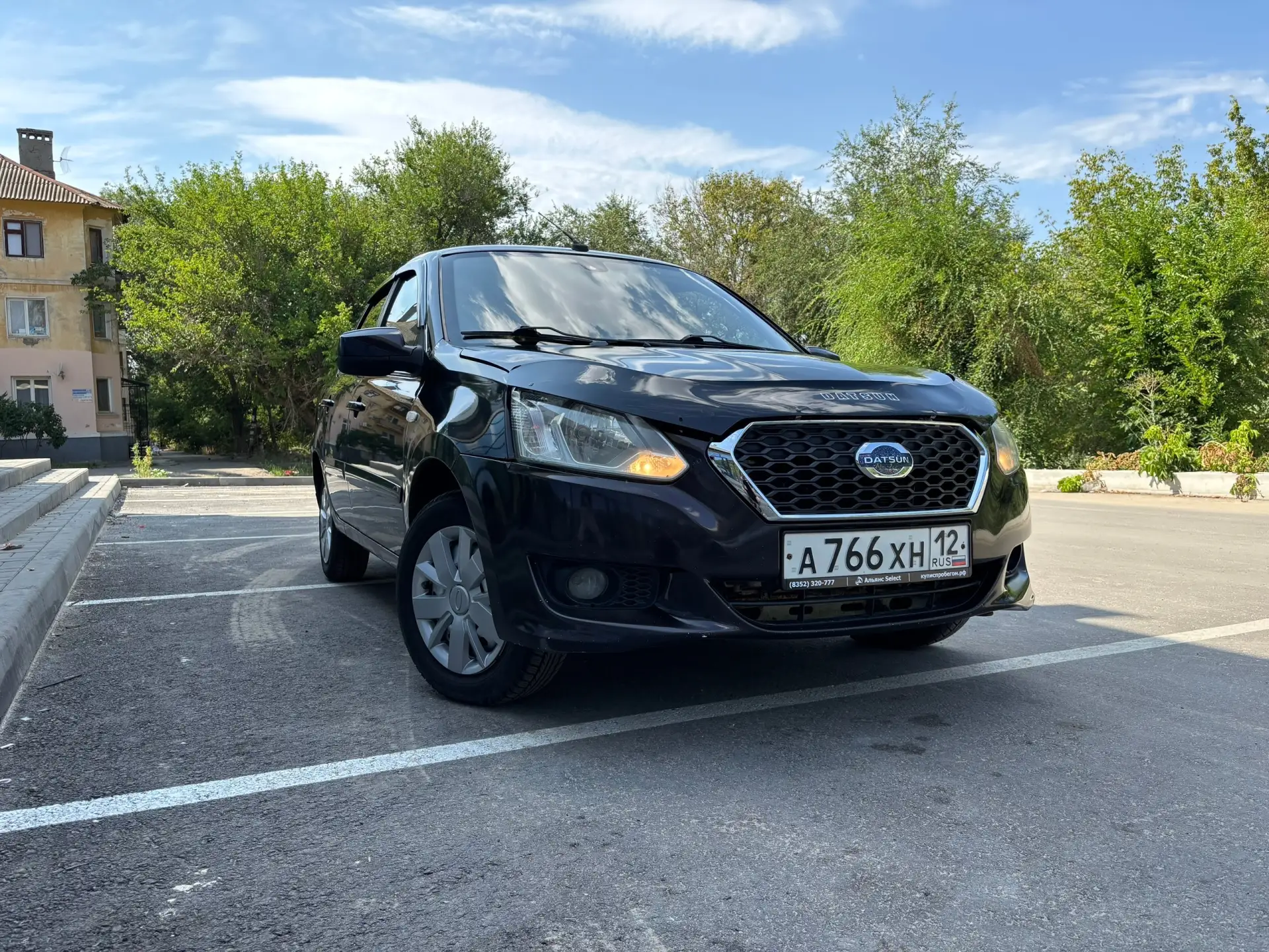 ✅DATSUN ON-DO BD0, 2015г дно целяк.Пороги целые .Низа дверей целяк .✅зеленая автотека 👍. 
✅В самой 