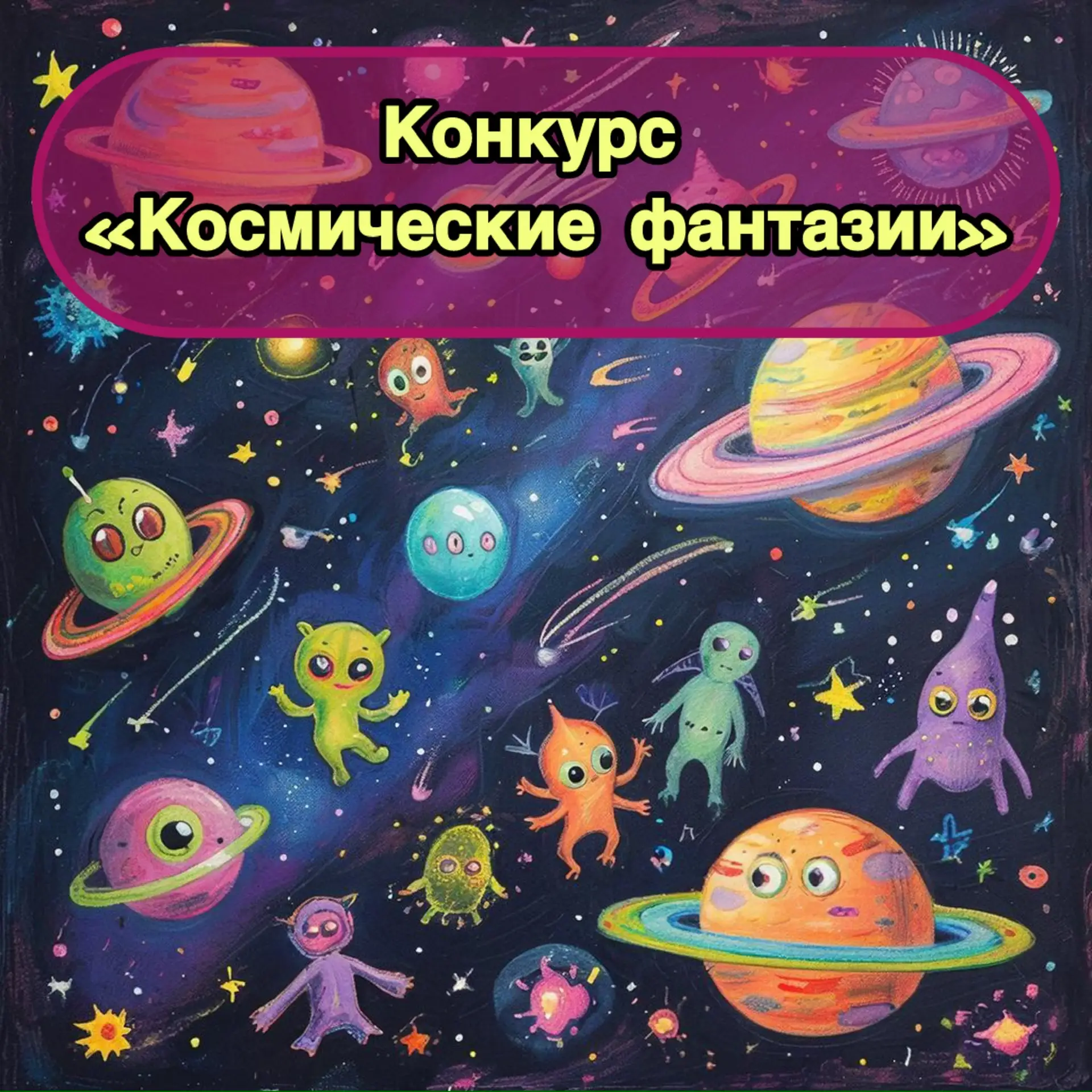🪐Если тебе от 4х до 17-ти лет и ты любишь космос, то этот конкурс для тебя!