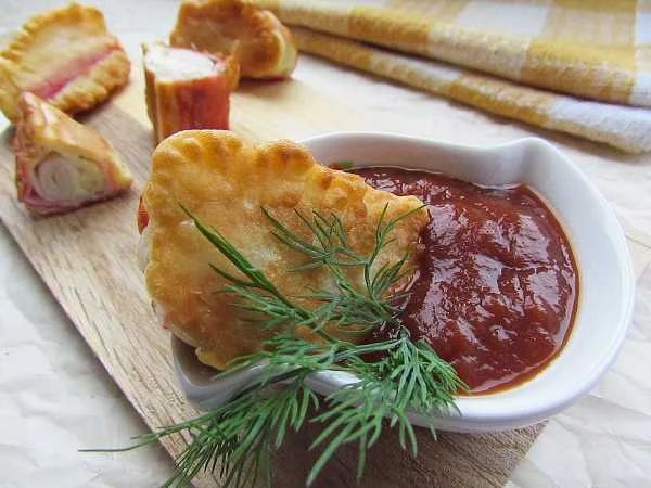 Фаршированные крабовые палочки в кляре😍