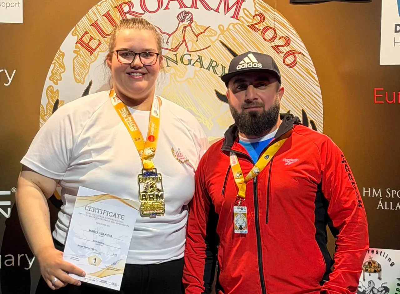 🥇Наша землячка Марта Волкова завоевала золото Чемпионата Европы по армрестлингу среди взрослых в кат