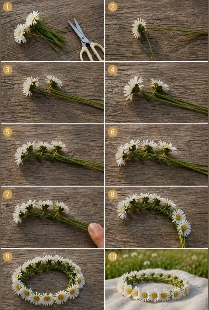🌼Венок из ромашек