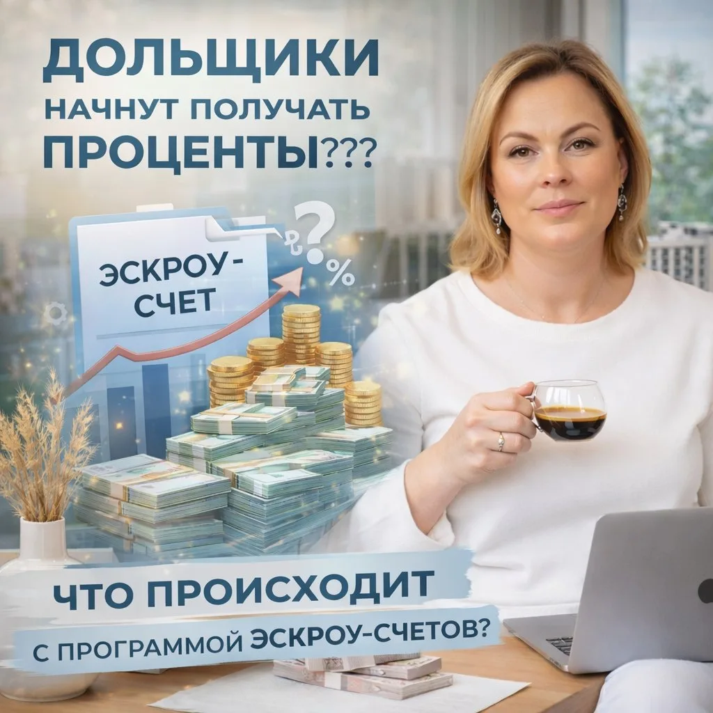 💰 Дольщикам хотят платить проценты по эскроу. Что это значит?  Вышла инициатива:  начислять проценты