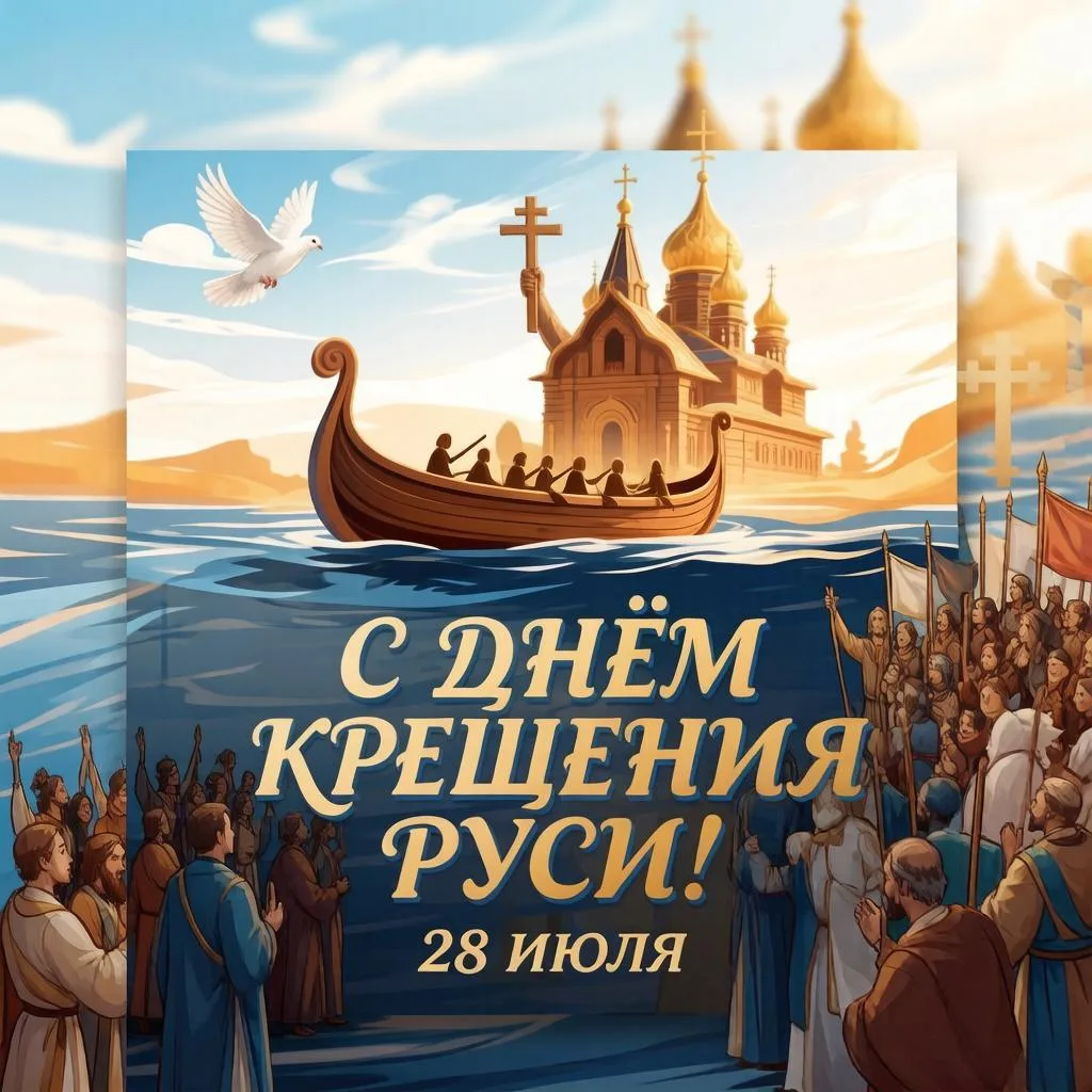 С Днём крещения Руси! ✨️

💌 Открытки в МАХ – Подписаться