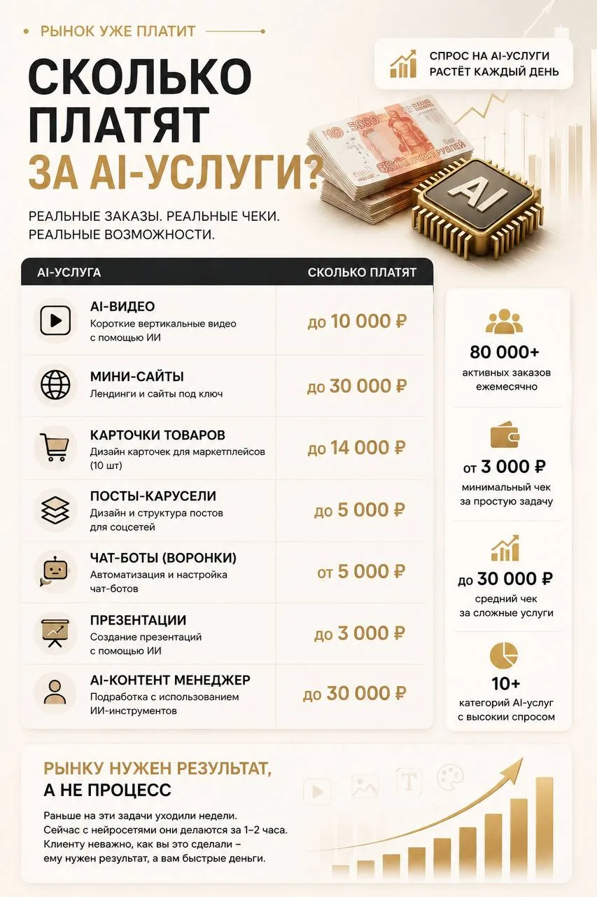 Большинство людей до сих пор думают, что нейросети нужны только для картинок и текстов.
Но рынок уже