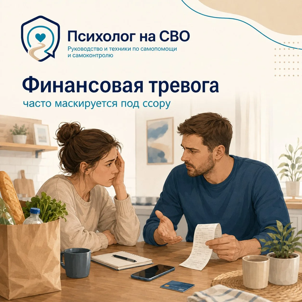 Финансовая тревога часто маскируется под ссору о мелочах