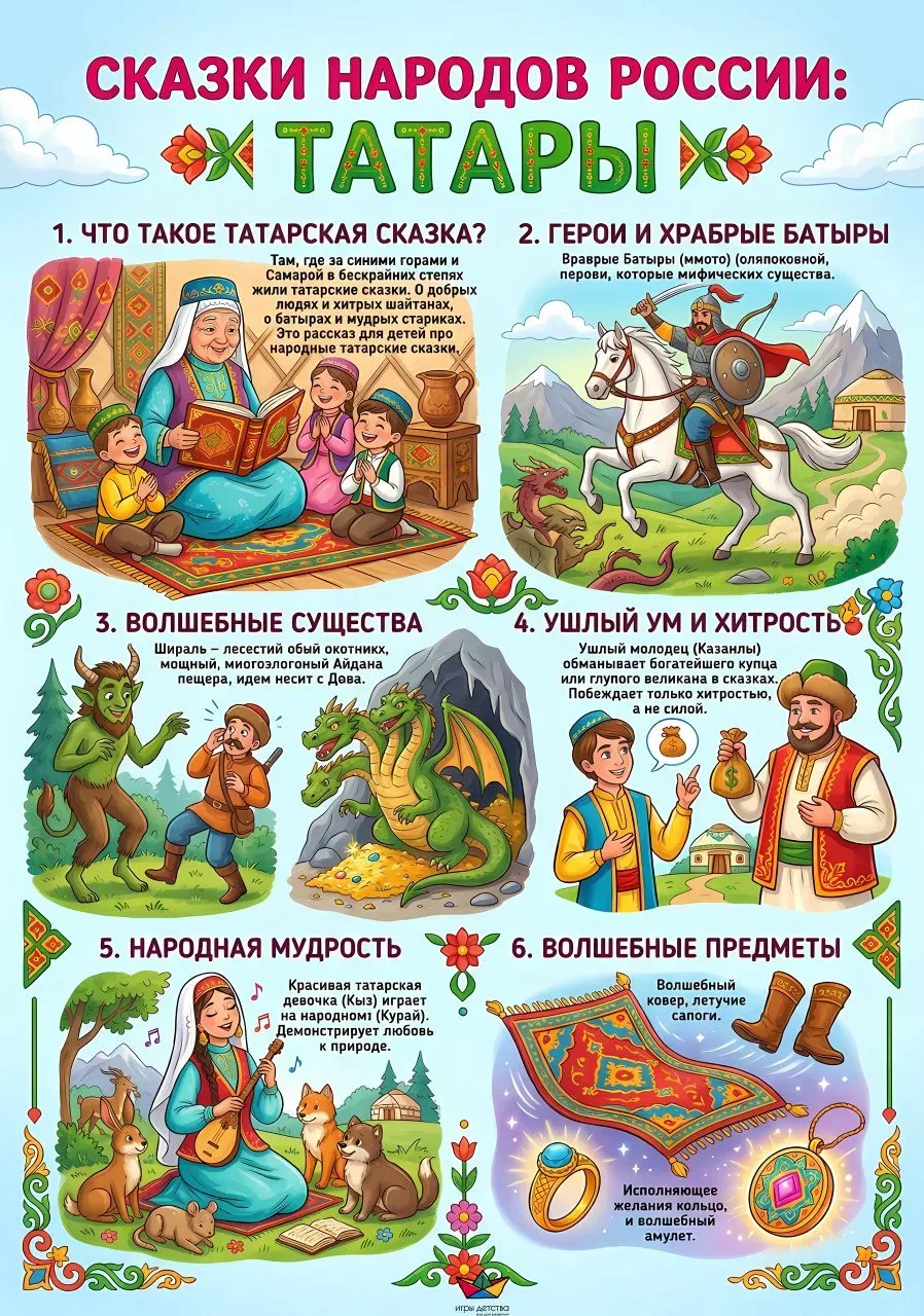 Плакаты “Сказки народов России”