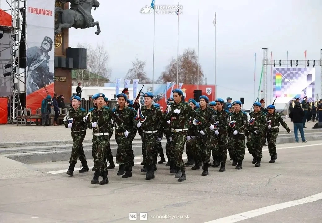 9 мая в Якутске состоялся торжественный военно-патриотический парад, посвящённый 81-й годовщине Побе