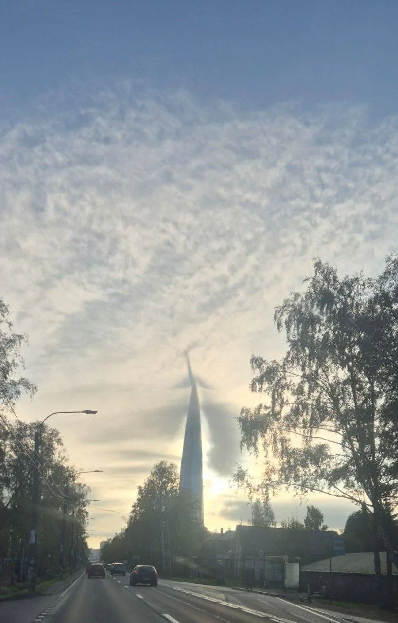 ☁️Лахта-центр в облаках