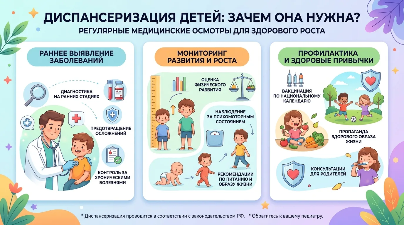 🩺 Диспансеризация детей: зачем это нужно?