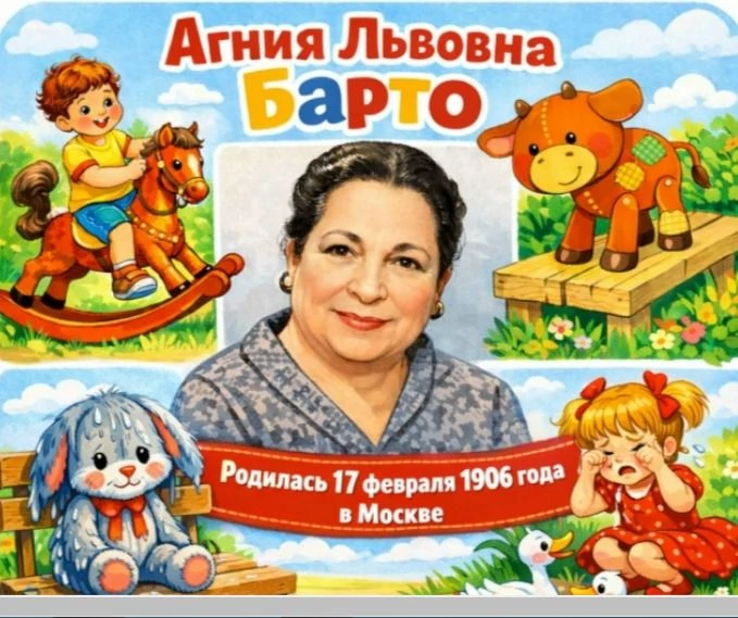 Прошло уже много лет со дня рождения всеми любимой поэтессы Агнии Барто. В 2026 году мы...