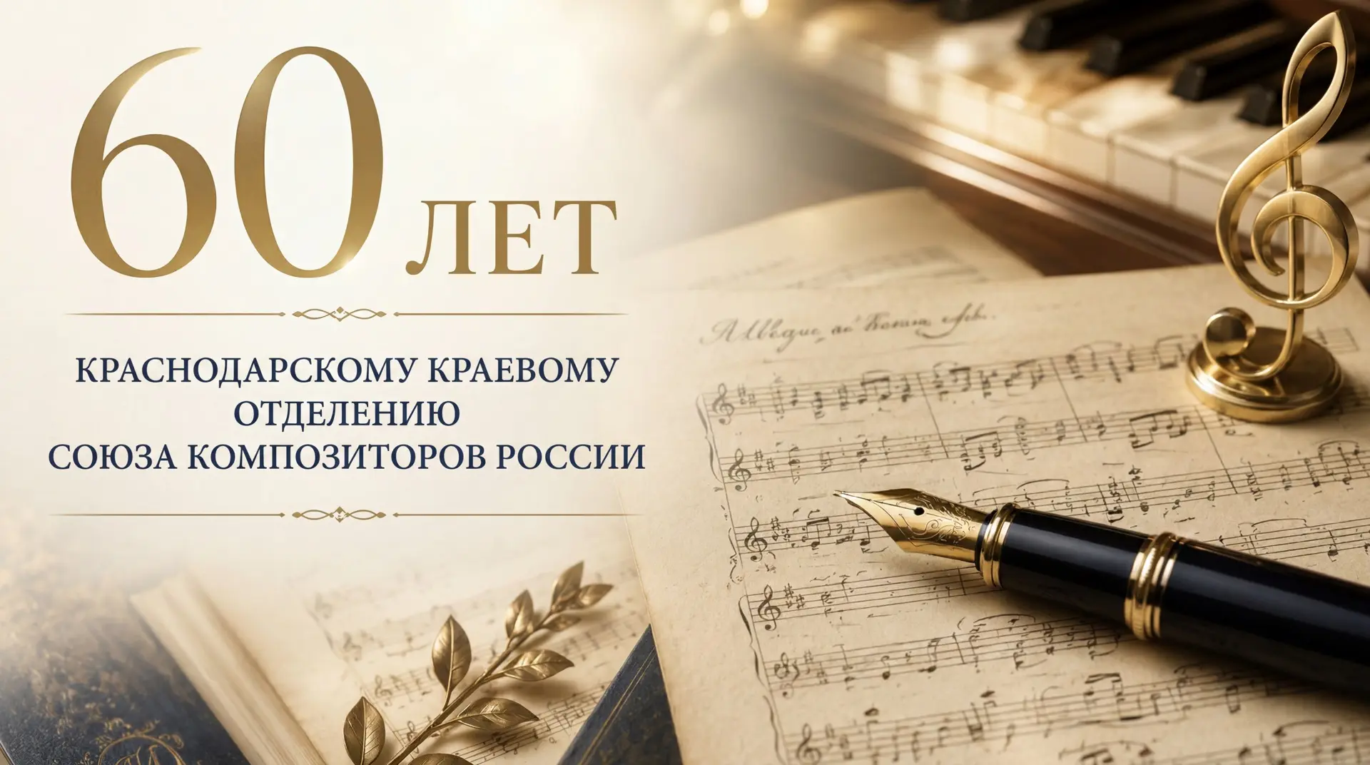 Сегодня 60-летие отмечает Краснодарское краевое отделение Союза композиторов России. За...
