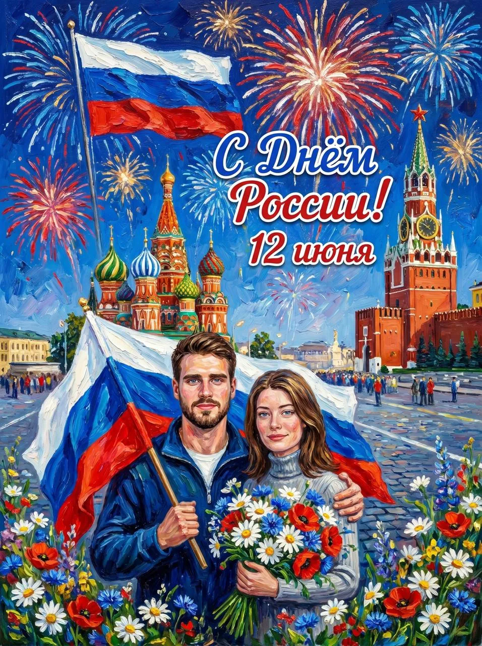 Успей сделать открытку ко Дню России с собой 🇷🇺

Завтра День России — и мы подготовили новый фор