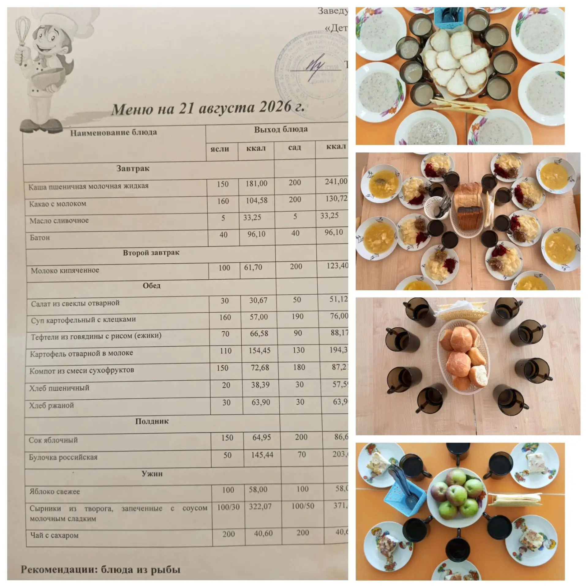 Рубрика «ВКУСНАЯ СТРАНИЧКА»