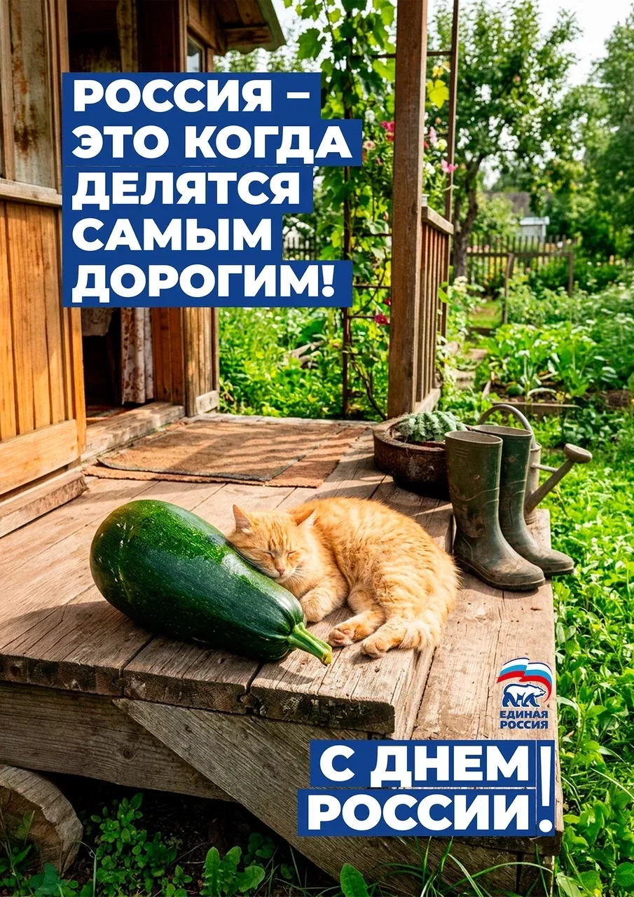 🇷🇺 С Днём России! 

#ЕдинаяРоссия #ДеньРоссии