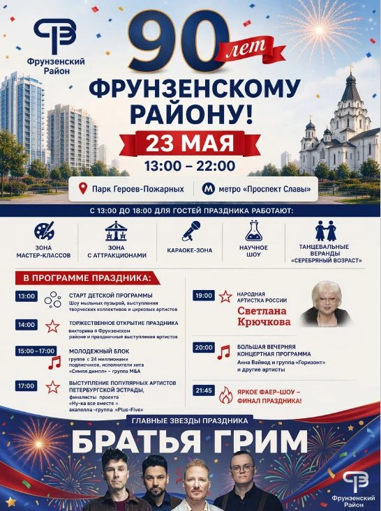 🎈🎈🎈 Фрунзенскому району Санкт-Петербурга 90 лет 🎈🎈🎈
