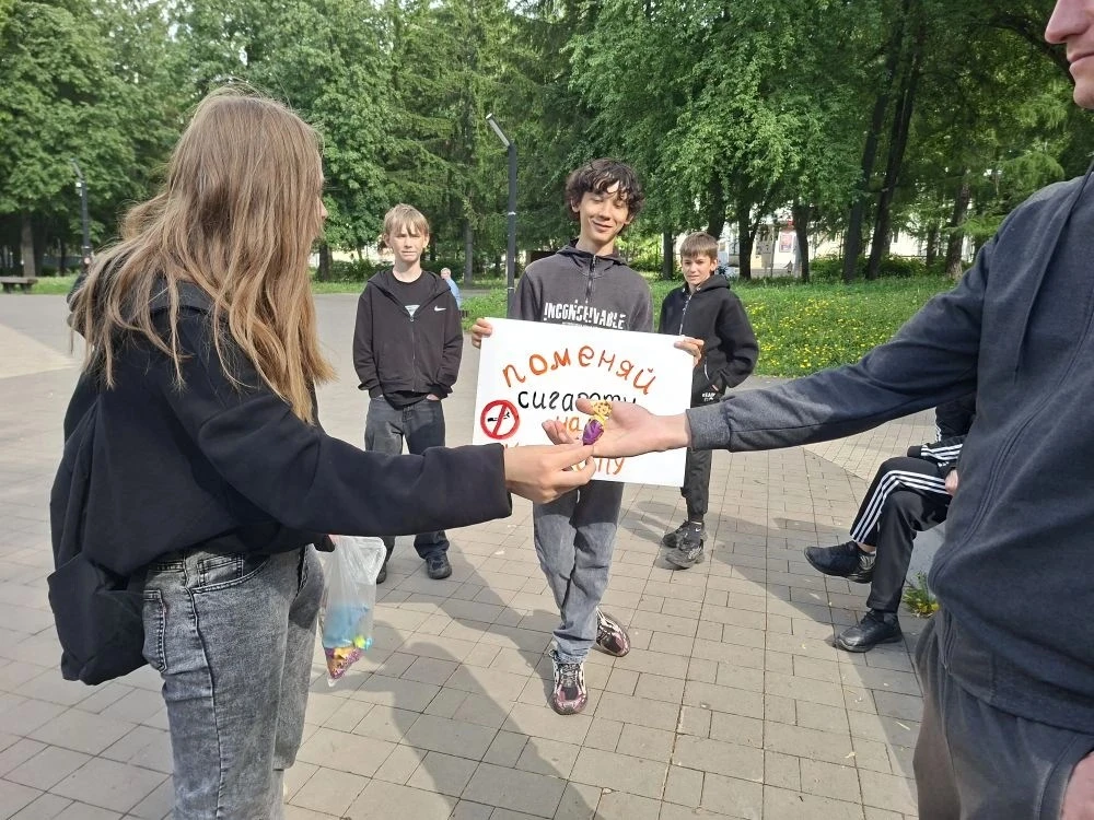 В преддверии Всемирного дня без табака специалистом по социальной работе комплексного ц...
