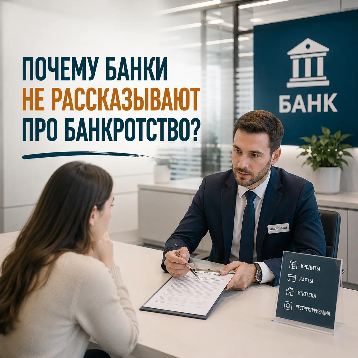 ПОЧЕМУ БАНКИ НЕ РАССКАЗЫВАЮТ ПРО БАНКРОТСТВО?