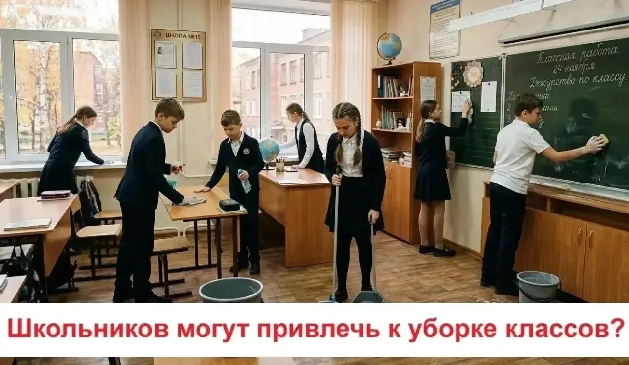 ❗«Тряпку в руки и к доске!»: Законно ли привлекать школьников к уборке классов?🤔